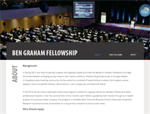 Tablet Screenshot of bengrahamfellowship.com